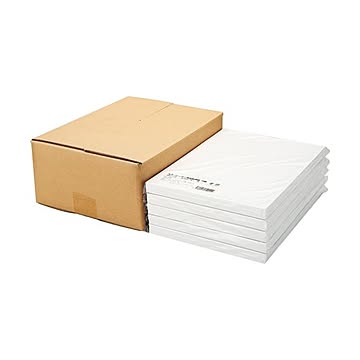 TANOSEEカラーレーザー・IJ用名刺用紙 10面 白 1セット(500シート:100シート×5冊)
