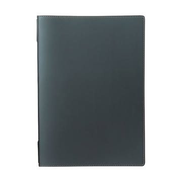 （まとめ） プロッシモ リサイクルレザーグランドメニュー ブラック PROSRLGMBK 1冊 【×2セット】