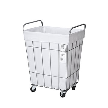 【BRID/ブリッド】 Laundry SQUARE BASKET WITH CASTER 45L ランドリー スクエアバスケット 45L