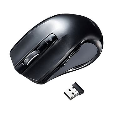 まとめサンワサプライワイヤレスブルーLEDマウス ブラック MA-WBL38BK 1個×2セット