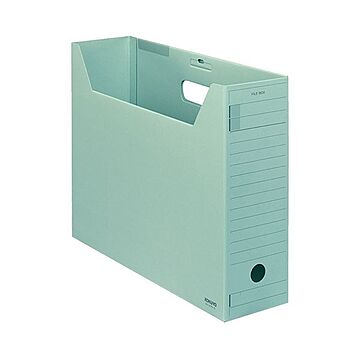 （まとめ）コクヨ ファイルボックス-FS（Fタイプ）B4ヨコ 背幅102mm 緑 フタ付 B4-LFFN-g 1セット（5冊）【×2セット】