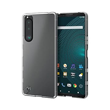 (まとめ) エレコム Xperia 5 III ケース カバー ハイブリッドケース ストラップホール付 シルキークリア PM-X214HVCKMCR 【×3セット】