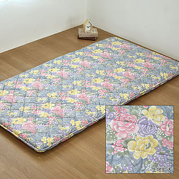 敷布団 合繊入羊毛 シングルサイズ 100×200cm（S） 花柄