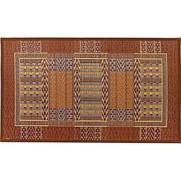 国産い草 玄関マット 60×90cm ブラウン オリエンタル 綿100％