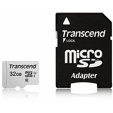 トランセンド 32GB マイクロSDHCカード UHS-I U1 A1 TS32GUSD300S-A