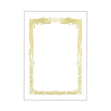 (まとめ) TANOSEE 賞状用紙 白 B4 ヨコ書用 1冊（10枚） 【×30セット】