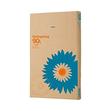 (まとめ）TANOSEE ゴミ袋 半透明 90L 110枚入×3箱【×3セット】