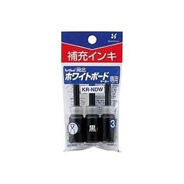 (業務用200セット) シヤチハタ 補充インキ/アートライン潤芯用 KR-NDW 黒 3本
