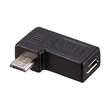 (まとめ)変換名人 変換プラグ microUSB→microUSB右L型(フル結線) USBMC-RLF×20セット