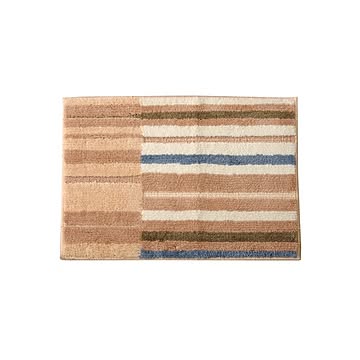 バスマット 約50×75cm ベージュ 防滑 吸水 銀イオン 抗菌防臭