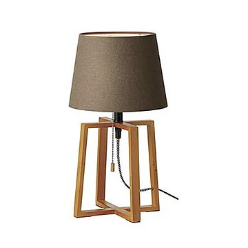 Espresso-table lamp エスプレッソテーブルランプ (LED球付属) AW-0506E 卓上照明 テーブルライト 布シェード ファブリック ウッド 北欧