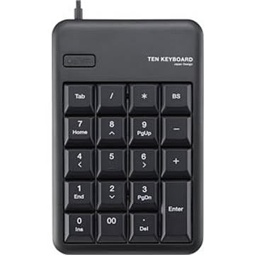 （まとめ） エレコム USB接続 テンキーパッド メンブレン ブラック TK-TCM011BK／RS 1個 【×5セット】