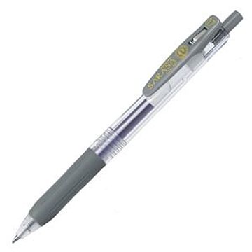 （まとめ） ゼブラ ゲルインクボールペン サラサクリップ 0.7mm グレー JJB15-GR 1本 【×60セット】