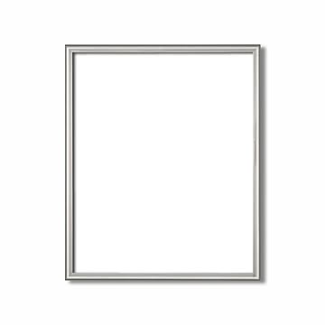 デッサン額縁/フレーム 【半切サイズ 545×424mm】 シルバー 壁掛けひも付き 化粧箱入り 5004