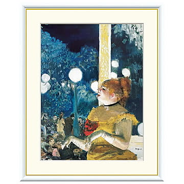 額絵 カフェ・コンセールにて、犬の歌 エドガー・ドガ 42x34cm 三幸
