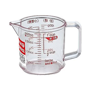 （まとめ）アスベル 耐熱計量カップ R-200 220ml 1個【×10セット】