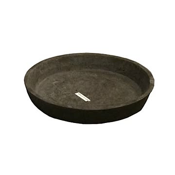 軽量コンクリート製植木鉢 フォリオ ソーサー ダークブラウン 17cm 4個入り
