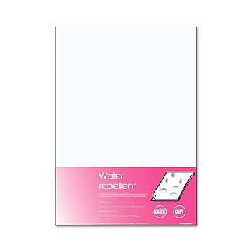 (まとめ) 長門屋商店 撥水紙 ウォーターリペレント A3 中厚口 81g ナ-WR102 1冊(100枚) ×2セット