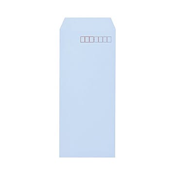 (まとめ) キングコーポレーション ソフトカラー封筒 長4 80g／m2 〒枠あり アクア N4S80A 1パック（100枚）  【×30セット】