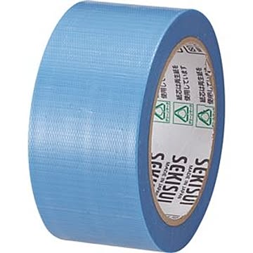 (まとめ) 積水化学 透明クロステープ No.781 50mm×25m 青 N78SB03 1巻 【×15セット】