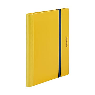 まとめ キングジム 二つ折りクリアーファイルコンパック 5ポケット 黄 5894Sキイ 1冊  ×30セット