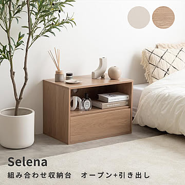 Selena（セレナ） 組み合わせ収納台 オープン + 引き出しタイプ m13514