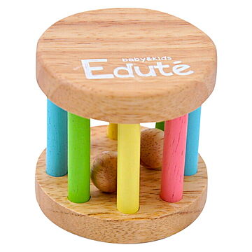 edute KOROKOROラトル おもちゃ 木製 ラトル 赤ちゃん 知育 知育玩具 0歳 1歳 子供 女の子 男の子 プレゼント 安全 出産祝い かわいい ベビー