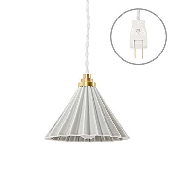 Gram Eight 1灯 ペンダントライト Dripper Lamp マットグレー ホワイトコード