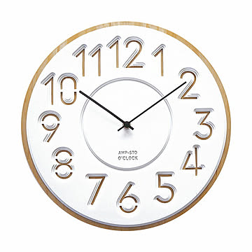 AMP-STD-CLOCK CARVING SERIES C039 カービングウォールクロックC039 AMP-C039 スイープムーブメント掛時計