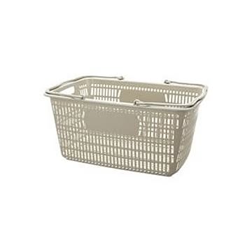 （まとめ）ジョインテックス ショップかご 30L灰 B264J-GY×20セット
