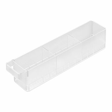 tower タワー (山崎実業) 冷蔵庫中収納ケース S 仕切り付きRefrigerator Storage Case with Dividers, Small 冷蔵庫内収納 キッチン トレー ケース