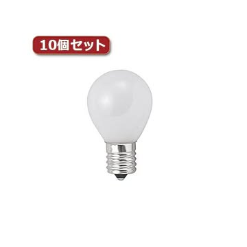 （まとめ）YAZAWA ミニランプ S35 E17 25W形 フロスト10個セット S351722FX10【×3セット】