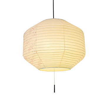 3灯 ペンダントライト SPN3-1146 美濃紙x花うさぎピンク(2面) 電球別売 Φ500ｍｍx高さ400mm 彩光デザイン
