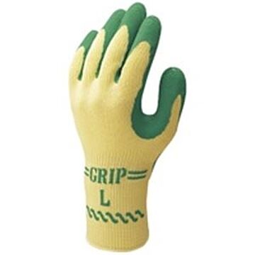 （まとめ）ショーワ 手袋グリップソフト 5双 パックグリーン L×4セット