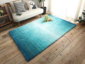 絨毯 約130x190cm ギャベ インド マイクロファイバー シャギーラグ ホットカーペット対応 床暖房