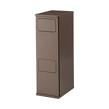 ゴミ箱 45リットル 2段 分別 45l スリム おしゃれ キッチン リビング 幅26 縦型 小さい 20l ダストボックス 木目調 大理石調 BLL-001-004