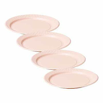ideaco イデアコ b fiber plate25   4pcs ビーファイバー プレート25 (Ф25cm 4枚組) お皿 プレート ディッシュプレート 取り皿 ケーキ皿 バーベキュー キャンプ