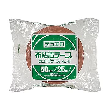(まとめ) 寺岡製作所 オリーブテープ No.141 50mm×25m クリーム 1巻  【×30セット】