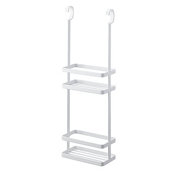 tower タワー(山崎実業) 引っ掛けディスペンサースタンド 2段 Hanging Dispenser Stand 2-Tier ハンギングラック バス収納 お風呂ラック シャンプー ディスペンサー