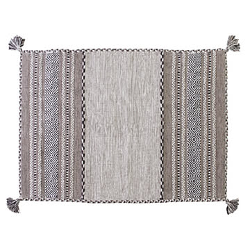 AZUMAYA シャニールラグ TTR-102GY 横130cm 縦90cm コットン 送料込み