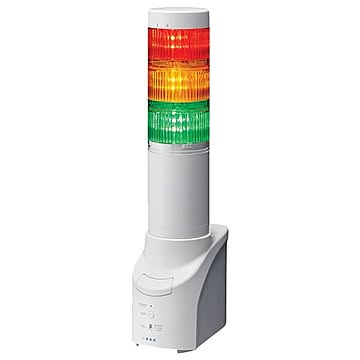 パトライト ネットワーク監視表示灯 直径60mm/3段/赤黄緑 NHL-3FB2-RYG
