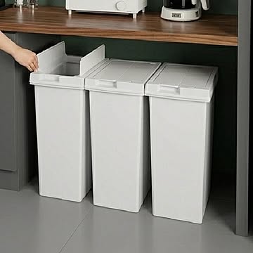 新輝合成 両開きスリムダストボックス 45L 