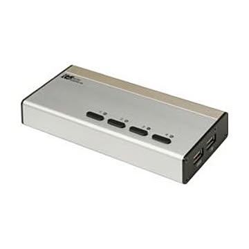 ラトックシステム パソコン自動切替器USB接続DVI・Audio対応(PC4台用) REX-430UDA