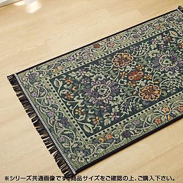 イケヒコ・コーポレーション い草 玄関マット Fビビアン 約70×120cm ブルー