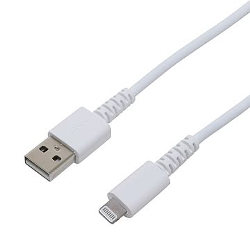 柔らか超高耐久ライトニングケーブル ホワイト 2.0m SLC-YS20/WH