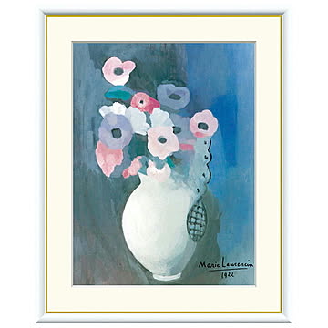 額絵 花 マリー・ローランサン 61x49.5cm 三幸