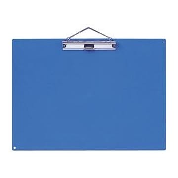 （まとめ） オープン カラー用箋挟 A3判 KB-801-BU 青 1枚入 【×2セット】