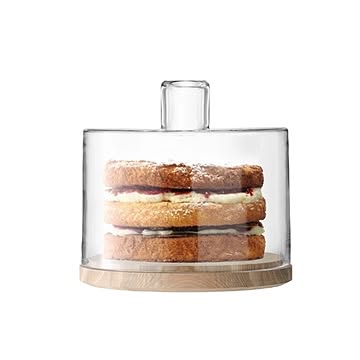 Cake / Cheese Dome & Ash Base φ25cm　LSA International