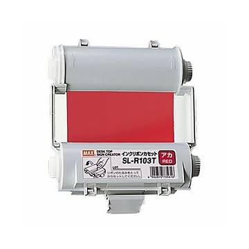 (まとめ）マックス ビーポップ インクリボン 55m 赤 SL-R103T 1個【×3セット】