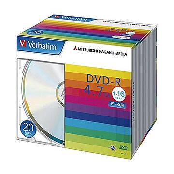 （まとめ）バーベイタム データ用DVD-R4.7GB 16倍速 ブランドシルバー 薄型ケース DHR47J20V1 1パック（20枚）【×5セット】